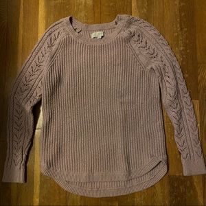 LOFT Pink Knit Sweater - Size S